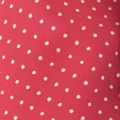 Elsie Dress in lipstick pink dot